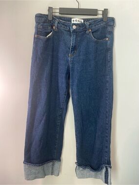 S.O.N.G. Dark Blue Straight-Leg Jeans